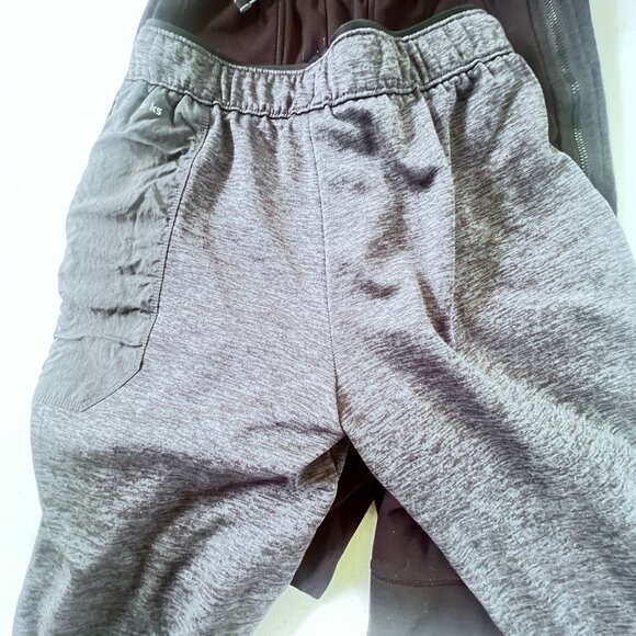 Boys Jogger Pants L (10-12) Dual Pack Athletic Works DriWorks Gray & Black - Picture 14 of 14